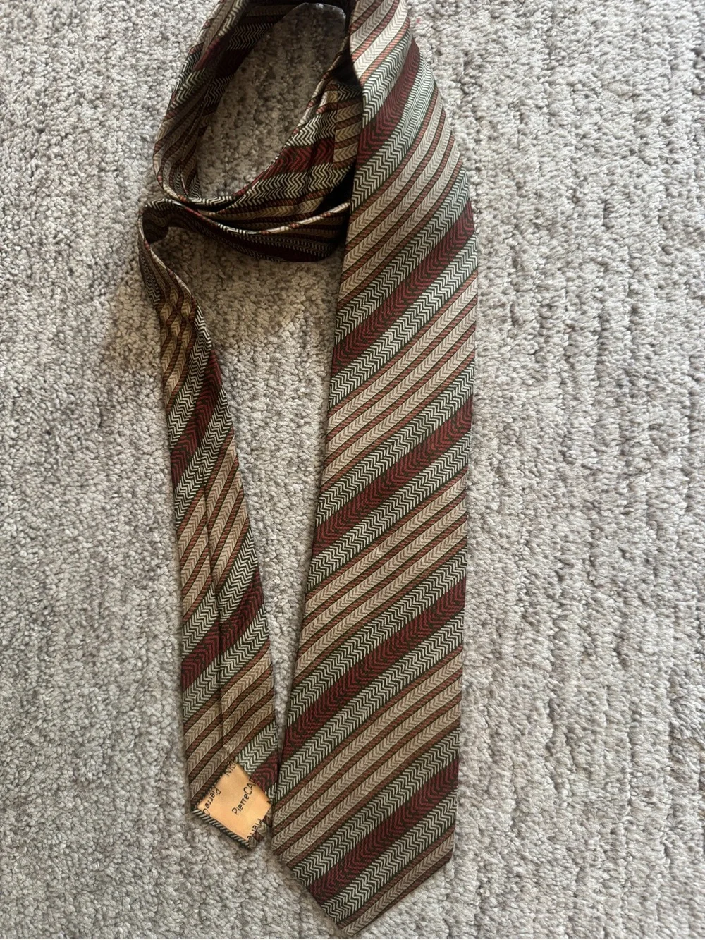 3 Vintage Designer Neckties - Pierre Cardin, Calvin Klein, Brooks Brothers